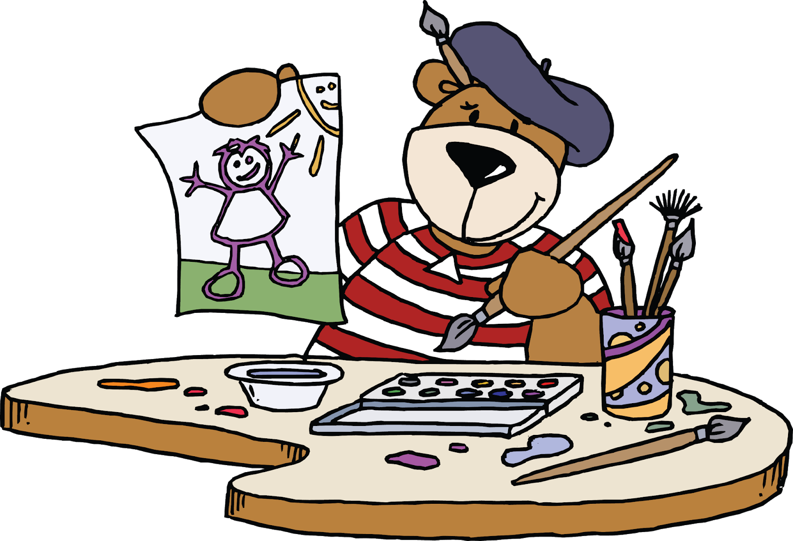 Tattys Thingies - Рисуем Художника (1600x1091), Png Download