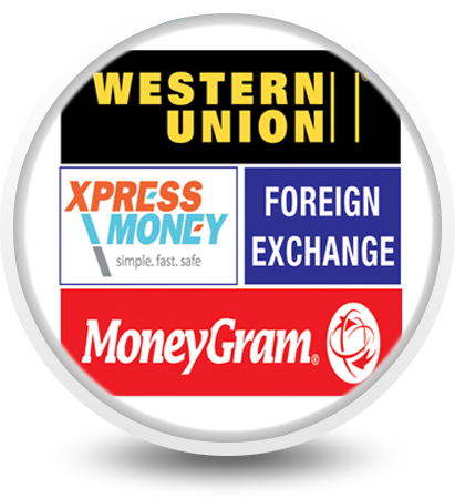 Foreign Exchange, Western Union, Money Gram, Xpress - Western Union (411x449), Png Download