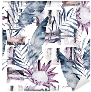 Abstract Print With Marble Random Elements And Watercolor - Watercolor Painting (400x400), Png Download
