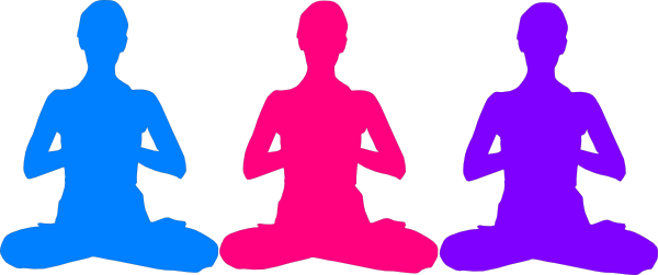 Free Clip Art Meditation Poses - Meditation Png (600x251), Png Download