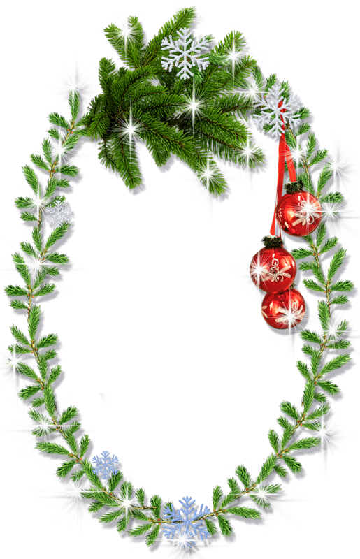 Christmas Holly Borders And Frames Png Download - Clipart Kehykset Joulu (515x800), Png Download