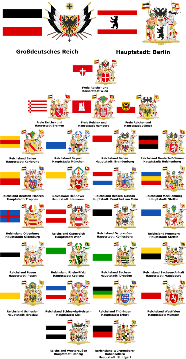 Greater German Reich By Tiltschmaster - Alternate German Empire Kapp Putsch (640x1249), Png Download