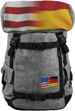 Usa-german Flag Penryn Backpack - Messenger Bag (390x390), Png Download