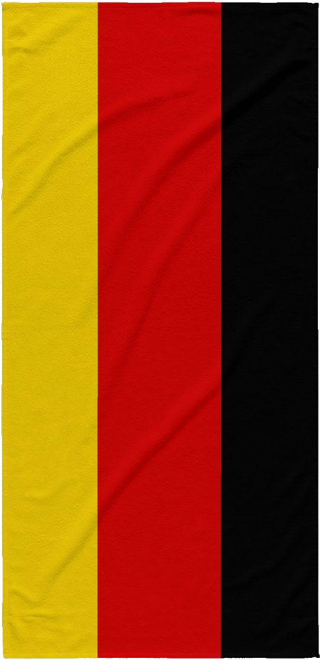German Flag Beach Towel (1024x1024), Png Download