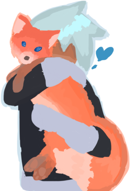 “it's A Ghost Fox - Illustration (500x620), Png Download