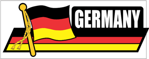 Germany Flag Car Sidekick Decal - Flag Car Auto Sidekick Trunk Bumper Fender Window Decals (480x480), Png Download
