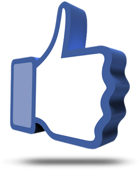 Like Us On Facebook Facebook Like Transparent - Icon Like 3d Png (500x350), Png Download