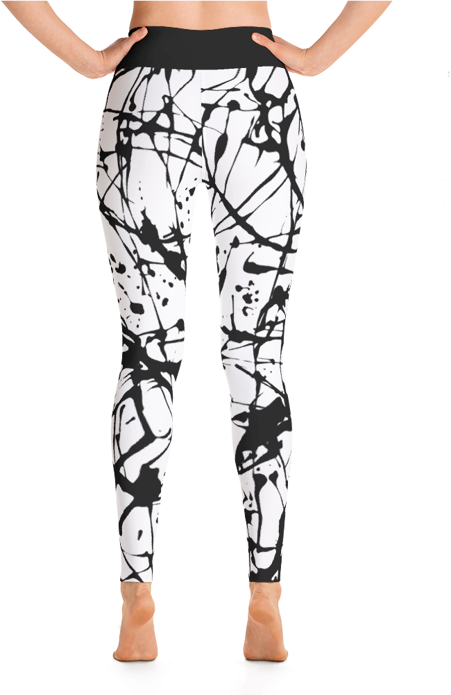 Paint Splatter Yoga Leggings - Altinofashion Altino Earth Girl Yoga Pants - #4af09a (1000x1000), Png Download