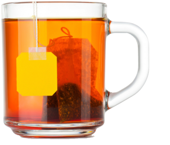 Tea Cup With Tea Bag - Cup Of Tea Png (500x333), Png Download