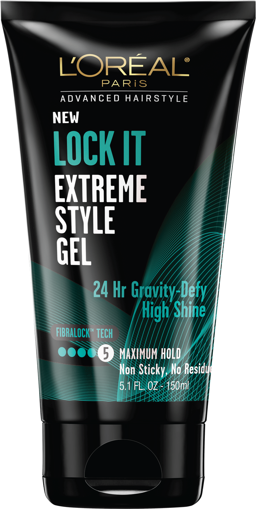 L'oreal Paris Advanced Hairstyle Lock It Weather Control - L Oreal Lock It Clean Style Gel (960x1853), Png Download