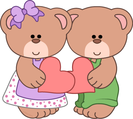 Girl Teddy Bear Clip Art Girl Teddy Bears Clip Art - Un Oso Para Colorear Con Un Corazon (428x383), Png Download