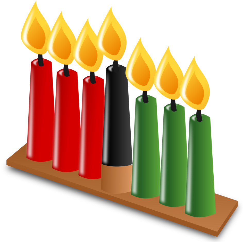 How To Set Use Kwanzaa Candles Clipart (600x599), Png Download