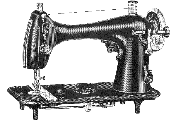 National Reversew Rex - Sewing Machine Png Drawing (600x425), Png Download