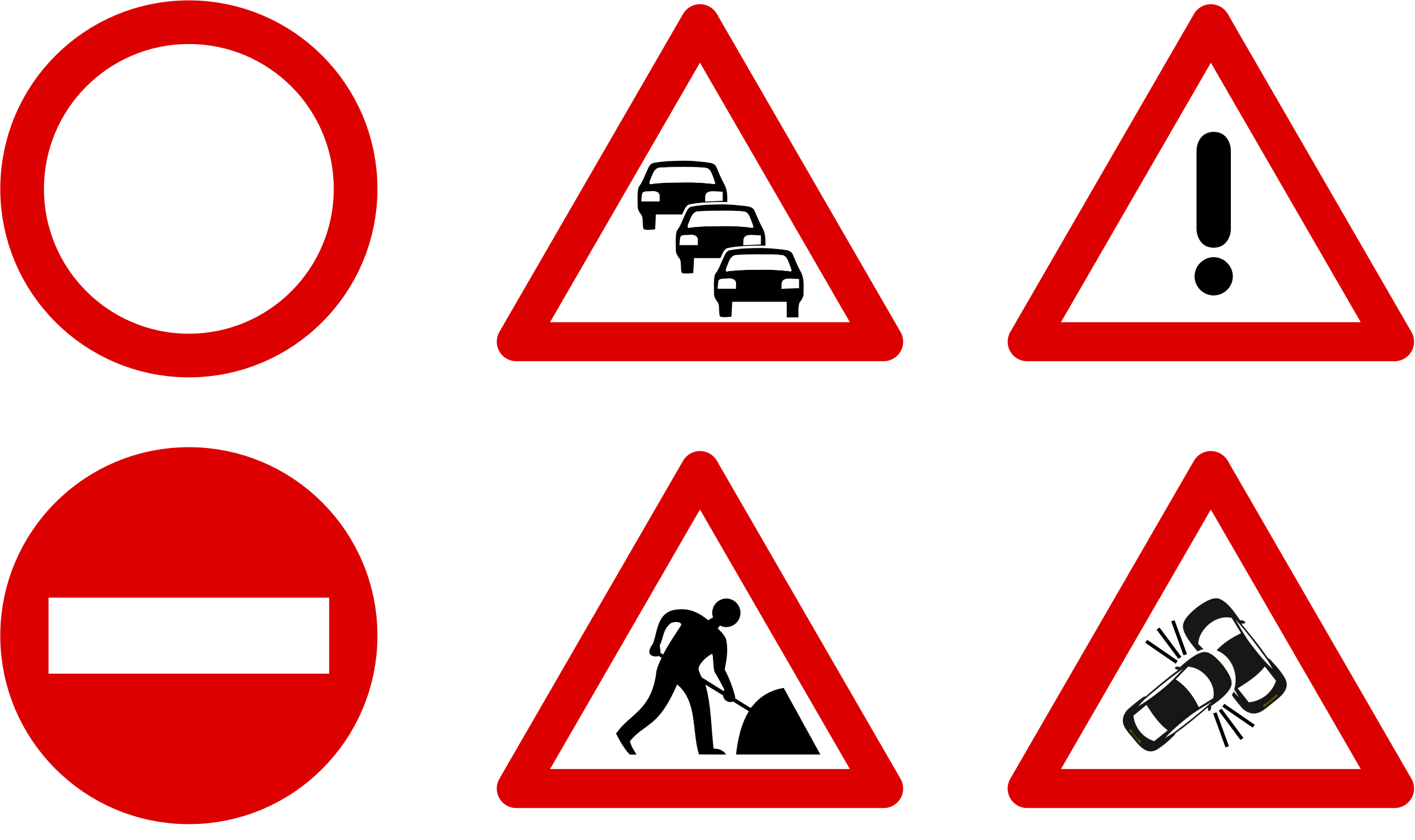 Transparent Roadsign - Road Sign Icon Png (2374x1410), Png Download