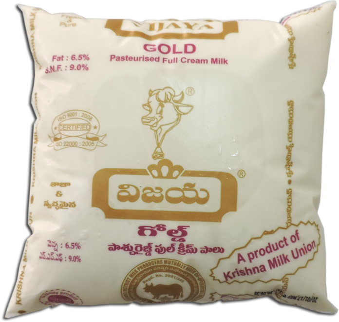 Vijaya Gold Milk 500ml - Vijaya Gold Milk Packet (1000x667), Png Download