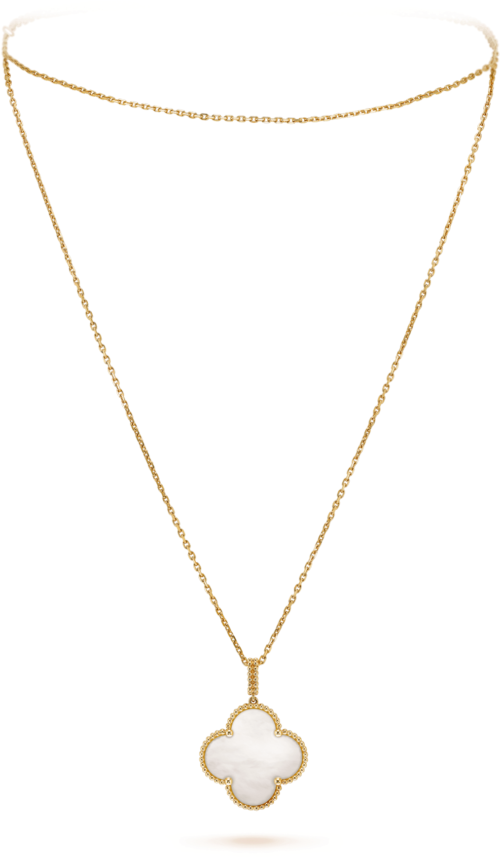 Magic Alhambra Long Necklace, 1 Motif - Necklace (2000x2000), Png Download