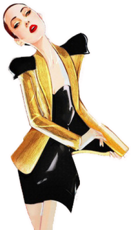 Fashion Clipart Fashion Girl - Fashion Illustration Transparent Background (640x480), Png Download