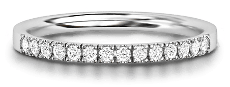 Diamond Ribbon Band - Titanium Ring (900x900), Png Download