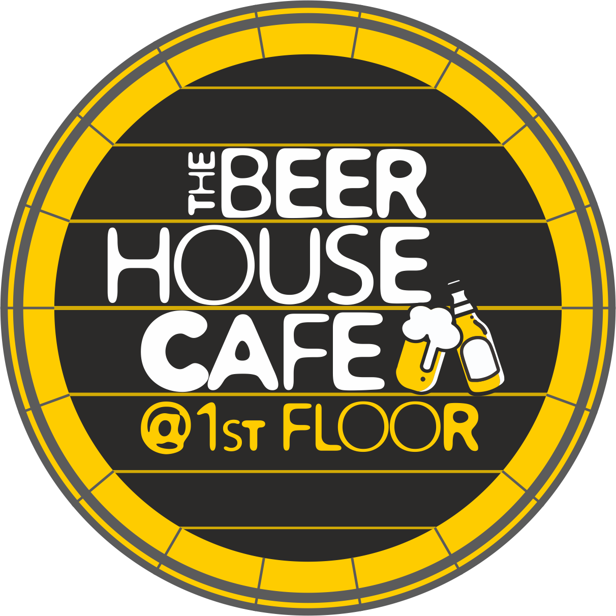 Cafe Beer Cafe Beer - Circle (1212x1212), Png Download