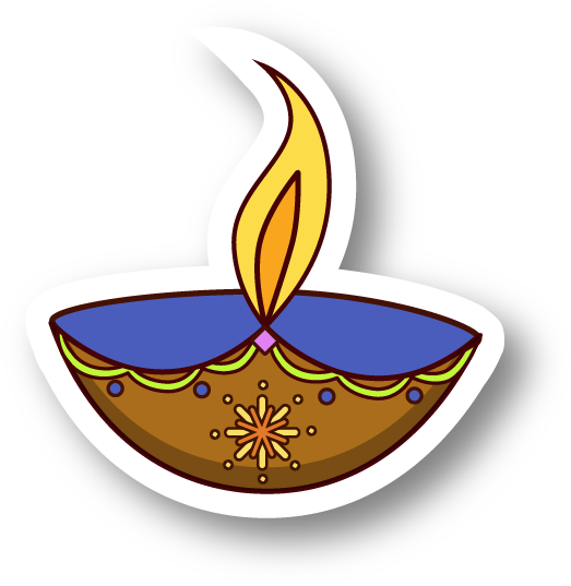 Diwali Stickers Messages Sticker - Emblem (618x618), Png Download