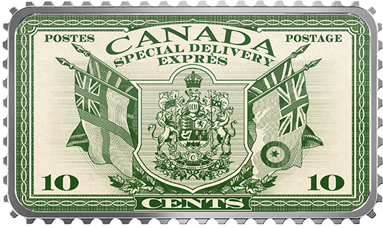 169809 Rev-570 - Canada 2017 Stamp Shaped Coin (570x570), Png Download