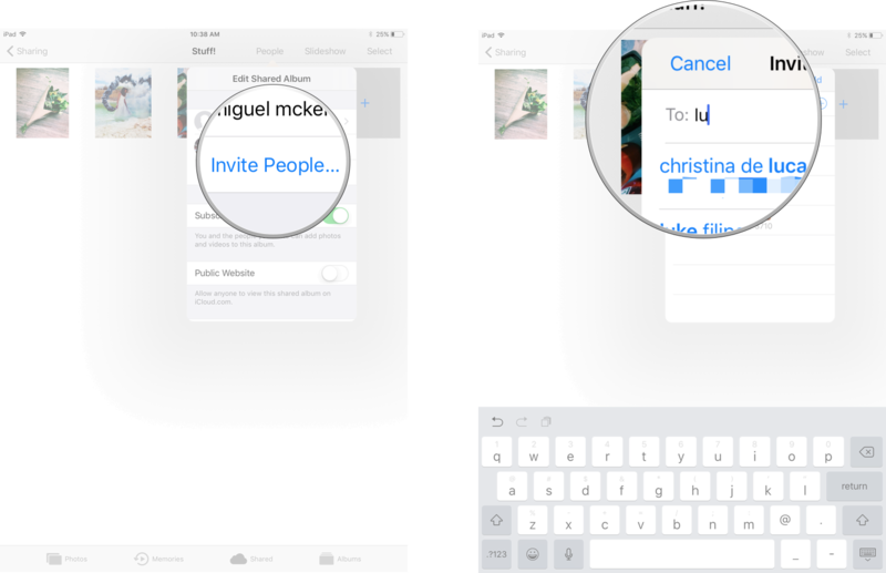 Type In The Name Of The Person You'd Like To Invite - Add People To Shared Album (800x517), Png Download