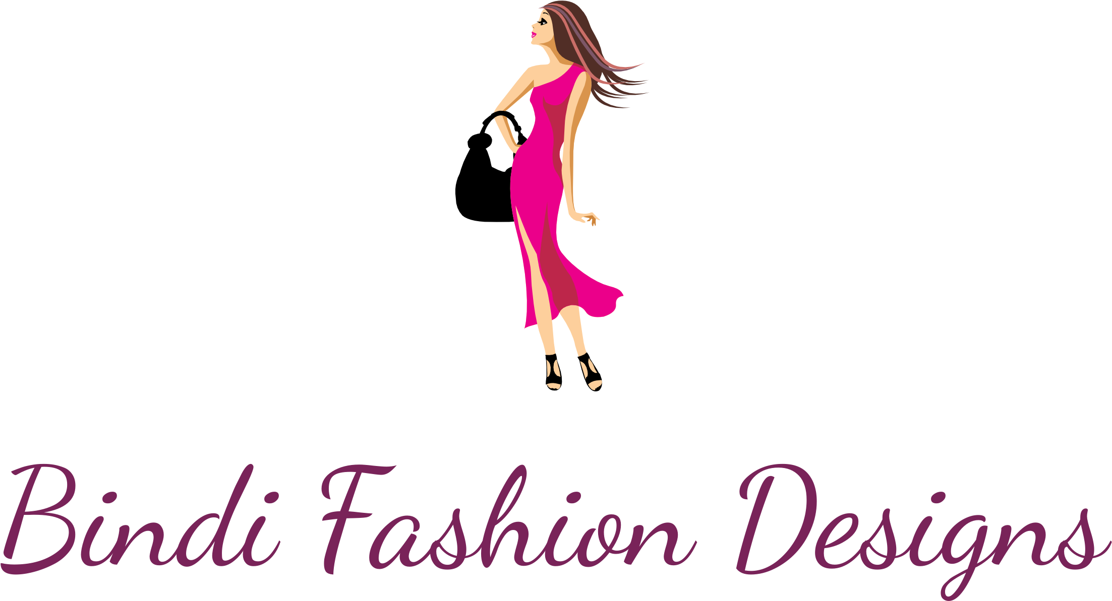 Bindi Fashion Designs Logo - Illustration (2667x1611), Png Download