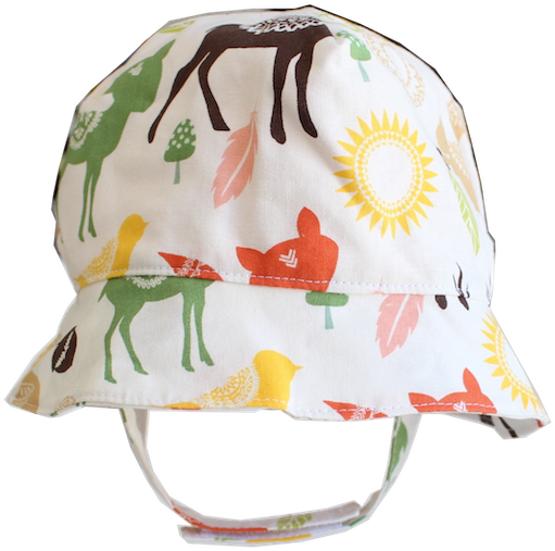 Baby Girl Sun Hat Woodland (800x784), Png Download