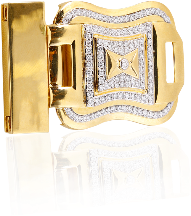 Stunning Diamond Belt Buckle - Engagement Ring (1000x1000), Png Download