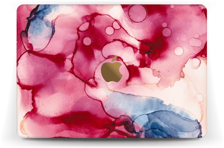 Pink Color Splash Skin Macbook 12” - Watercolor Paint (800x563), Png Download