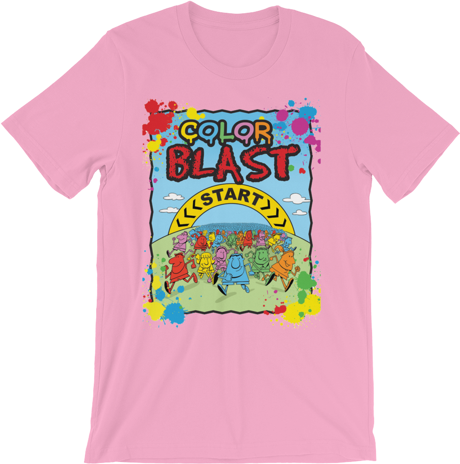 Color Blast Tee - T Shirt Cat Witch (1000x1000), Png Download