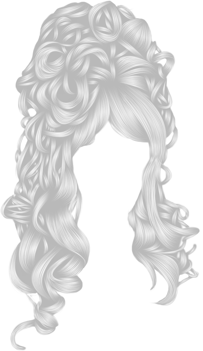White Hair Png - Photoshop Custom Hair Png (813x1350), Png Download