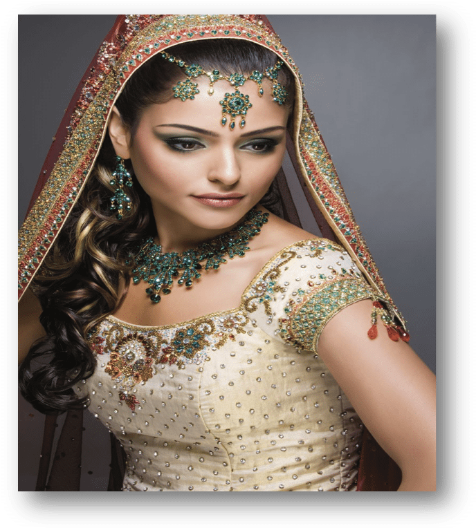 Download Hd Fascinating Indian Wedding Dress Styles For You Asian Bridal Makeup Transparent Png Image Nicepng Com