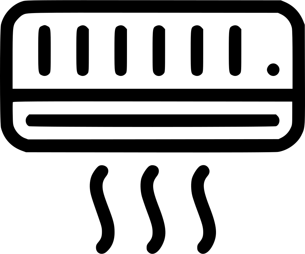 Download HD Air Conditioner Clipart File - Air Conditioner Svg Transparent  PNG Image - NicePNG.com, image size:980x816