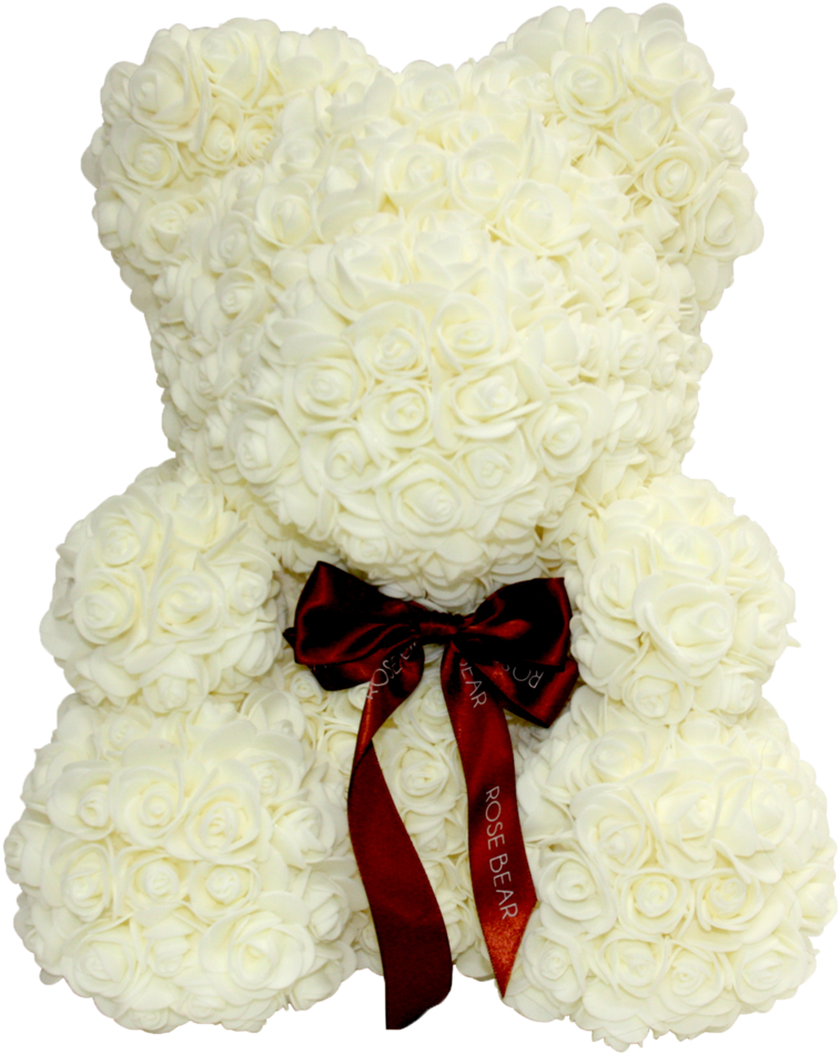 Bear - White Rose Bear (1080x1080), Png Download
