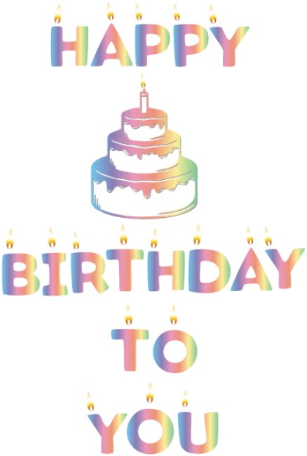 Download Happy Birthday Png Images Background - Happy Birthday To You Art (480x663), Png Download