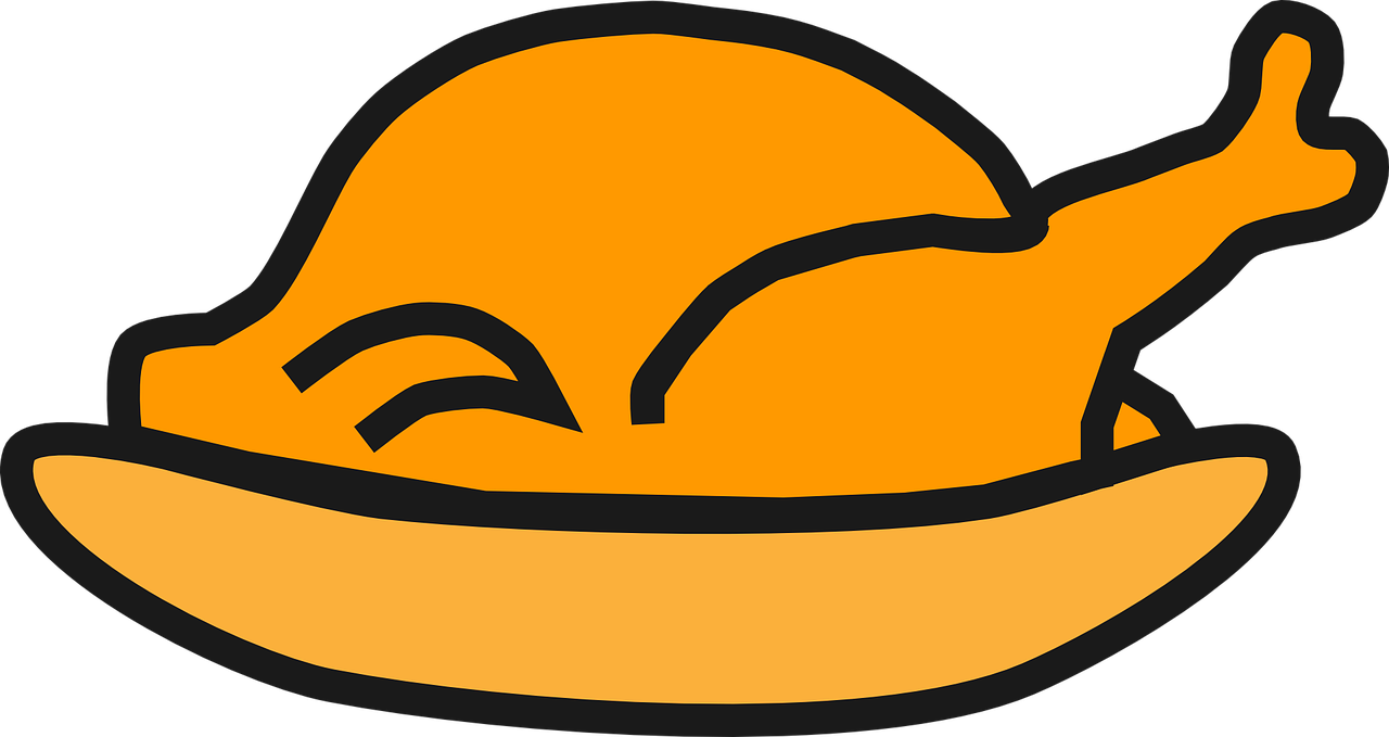 Grilled Chicken Broiler Chicken - Roast Chicken Vector Png (1280x679), Png Download