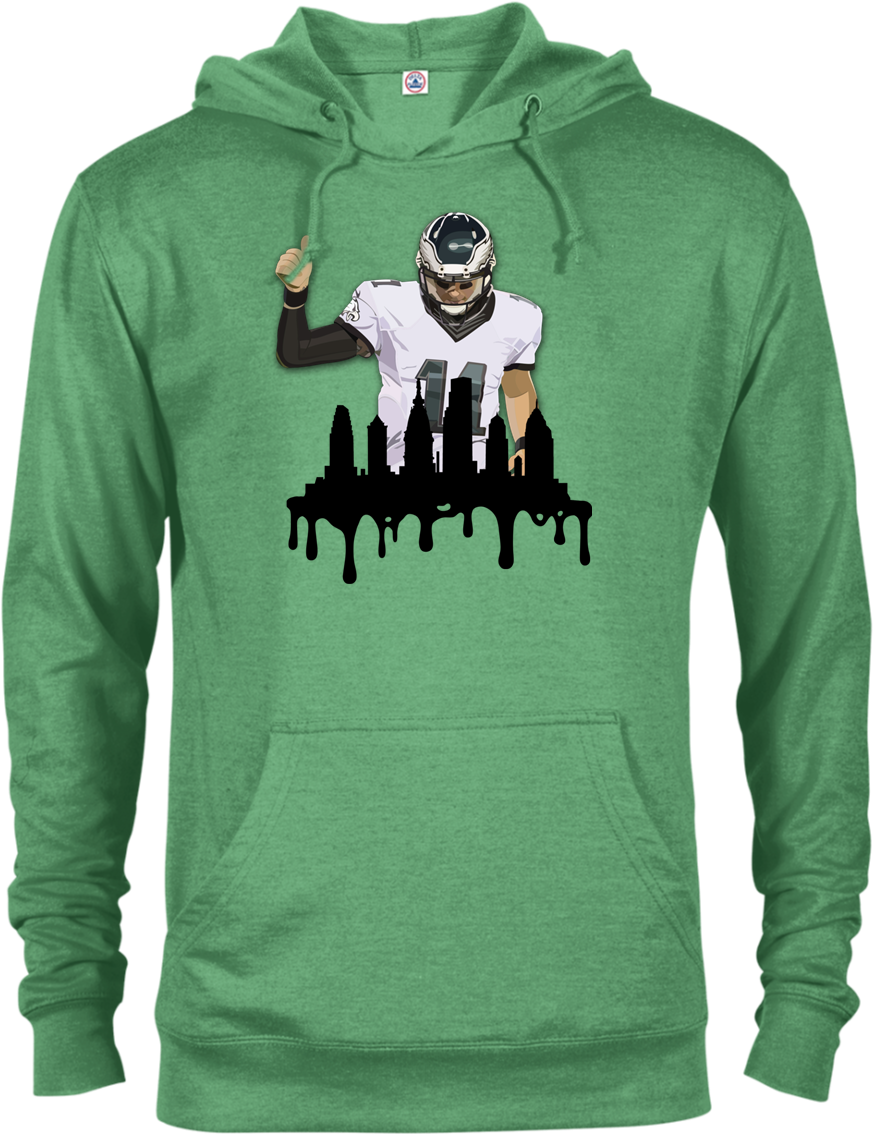 Carson Wentz Hoodie / Unisex High Quality / Philadelphia - Sweatshirt (1155x1155), Png Download