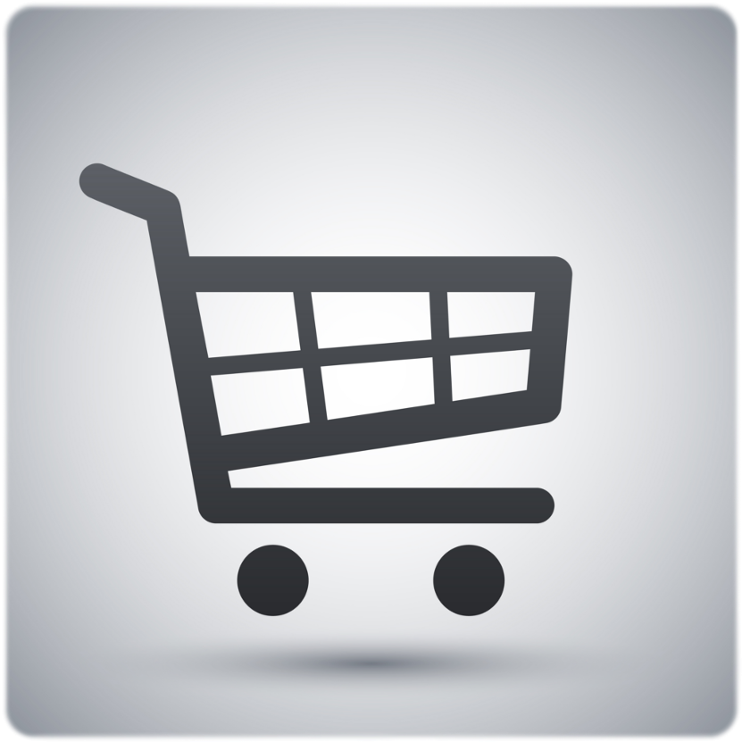 Customers - Carrinho De Supermercado Preto E Branco (1007x1007), Png Download