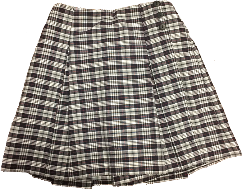 Skort - Plaid - Tartan Pattern Transparent Png (800x645), Png Download