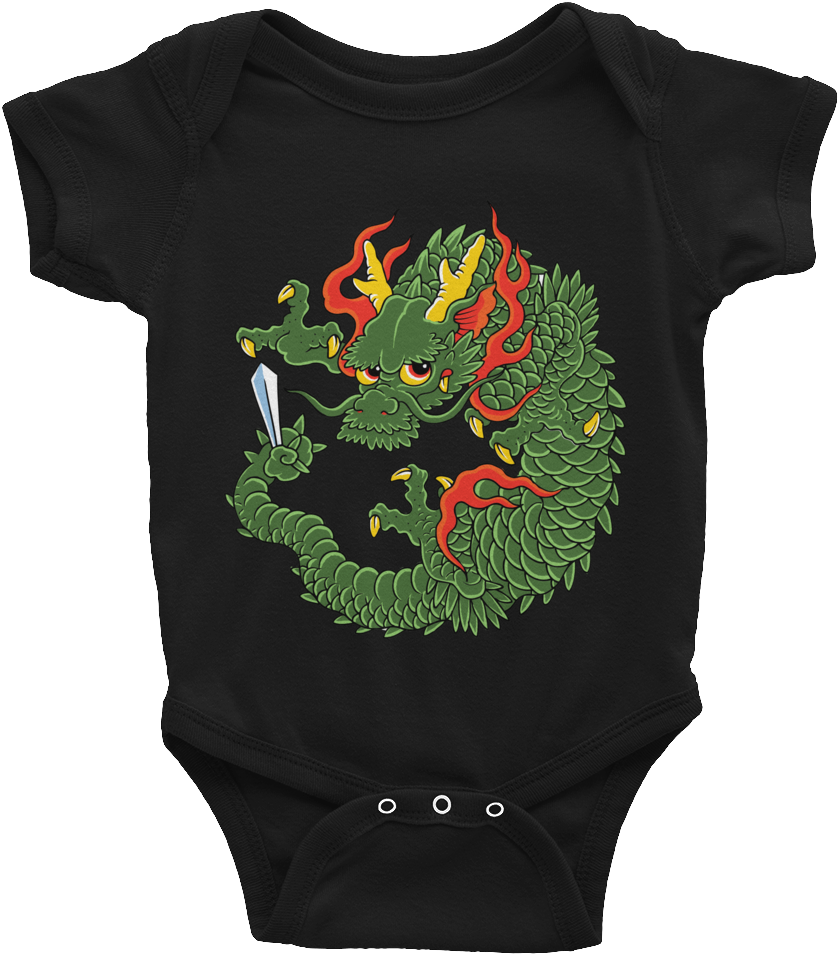 Baby Dragon - Infant Bodysuit - Infant Bodysuit (1000x1000), Png Download