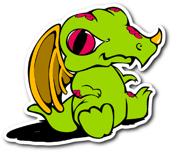 Baby Dragon (600x600), Png Download