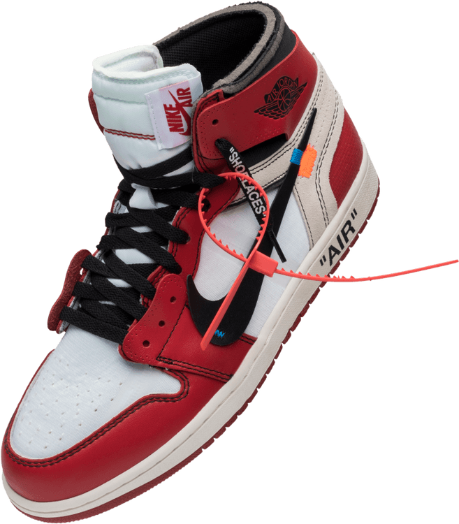 Right Jordan 1 Offwhite - Off White Jordan 1 Sole (657x750), Png Download