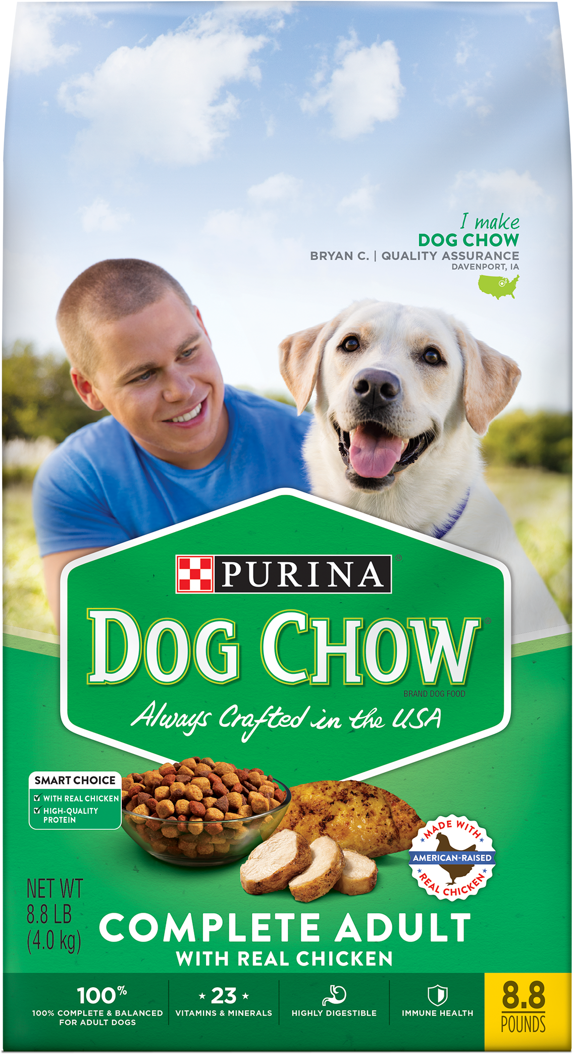 Purina Dog Chow Complete With Real Chicken Adult Dry (2400x2400), Png Download