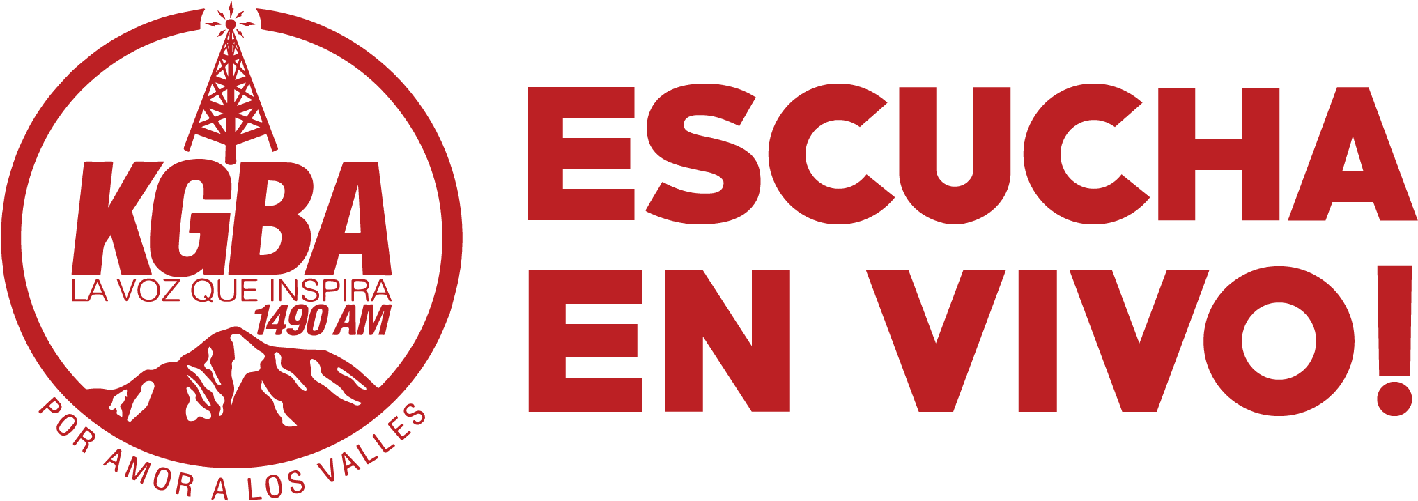Kgba Vivo En Video Escucha En Vivo - Graphic Design (2333x1042), Png Download