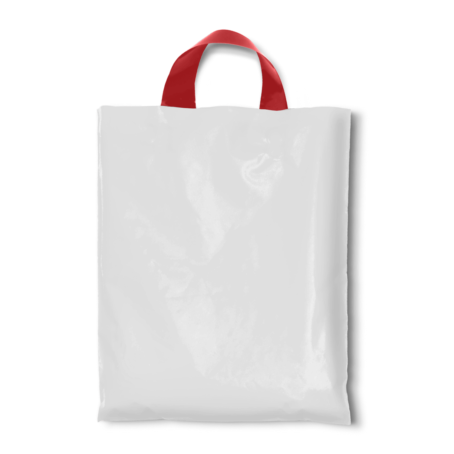 Get 14" X 16" Customized White Plastic Carry Bags With - Tote Bag (1500x1500), Png Download