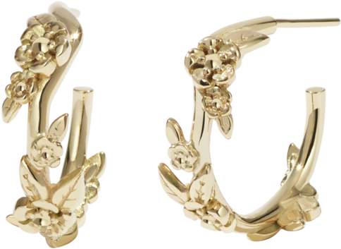 Alba Hoop Earrings Small - Earrings (1024x1024), Png Download