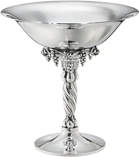 Georg Jensen Silver Grape Bowl (600x600), Png Download