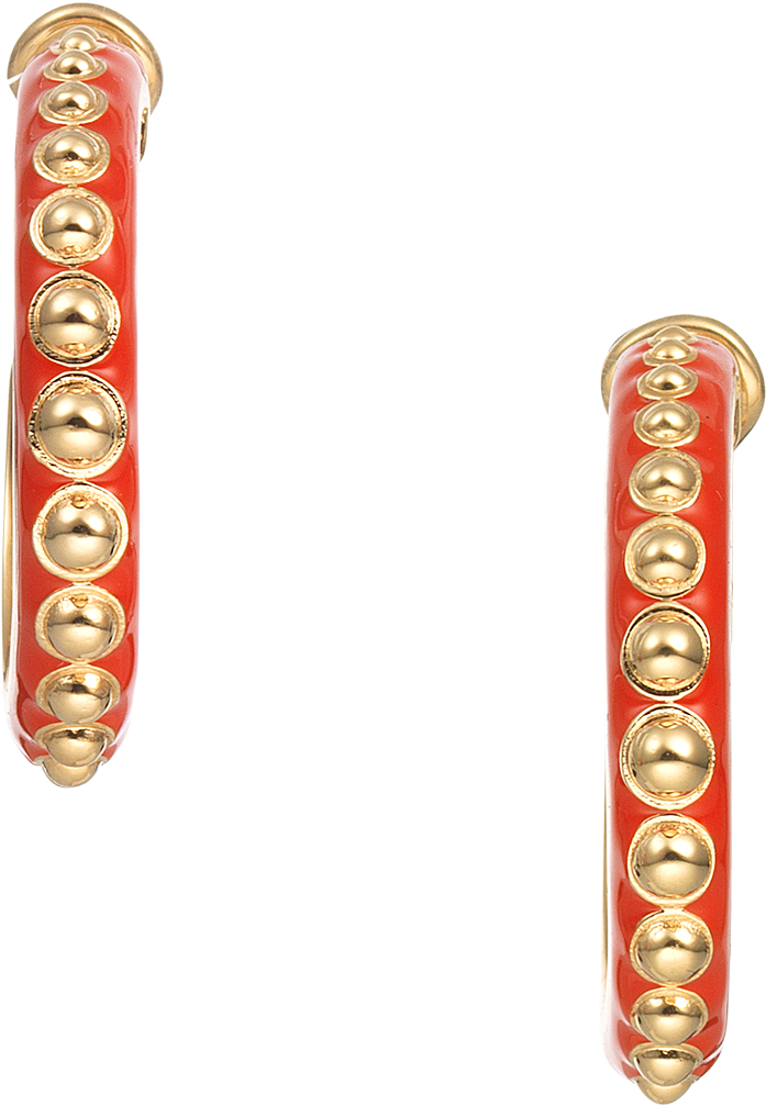 Starfish Hoop Earrings Coral - Earrings (1201x1200), Png Download