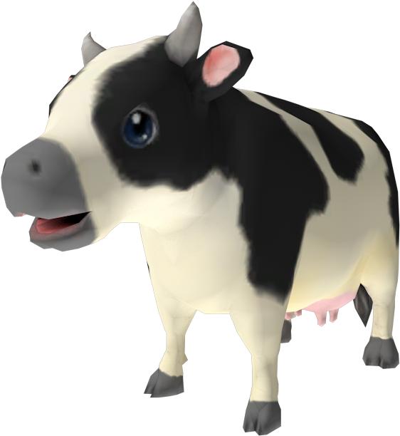 Download Zip Archive - Harvest Moon A Wonderful Life Cow (750x650), Png Download